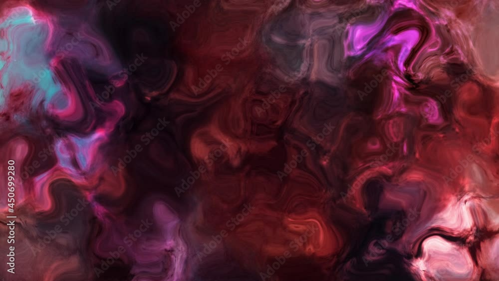 Poster abstract gradient pink red purple blue color fine art design background. 4k 3d seamless loop. colorf