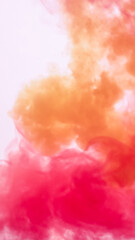 Multi Color Fire Flame Abstract . A mystic colorful smoke. Vertical mobile format for smartpone stories.