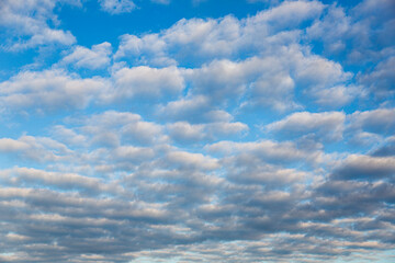 Obraz premium Image of colorful evening sky with light clouds