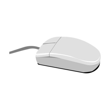 computer mouse isoltaed on a white background in EPS10