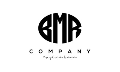 BMR three Letters creative circle logo design