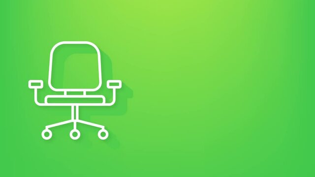 Office icon. Web icon set. Office, great design for any purposes. Motion graphics.