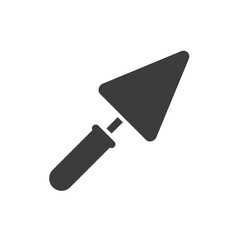Trowel icon. Vector isolated on white