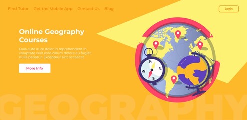 Online geography courses, website with information © Sonulkaster