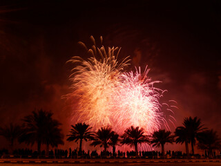 Fireworks for Qatar National Day