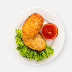 cutlet, chicken, meat, 