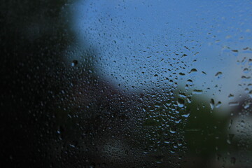 rain drops on window