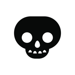 Scull vector icon set. Skeleton illustration symbol collection. halloween sign or logo.