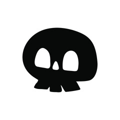 Scull vector icon set. Skeleton illustration symbol collection. halloween sign or logo.