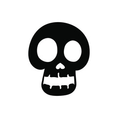 Scull vector icon set. Skeleton illustration symbol collection. halloween sign or logo.