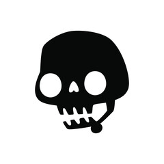 Scull vector icon set. Skeleton illustration symbol collection. halloween sign or logo.
