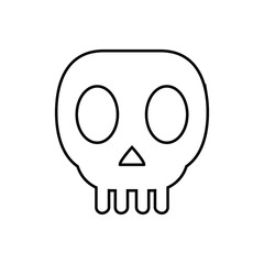 Scull vector icon set. Skeleton illustration symbol collection. halloween sign or logo.