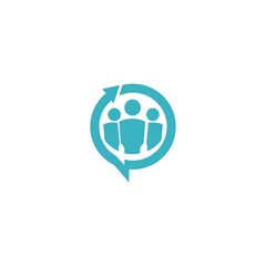 People Care Logo Template people symbol technology vector