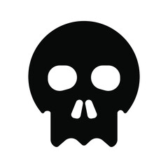 Scull vector icon set. Skeleton illustration symbol collection. halloween sign or logo.