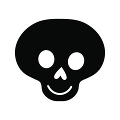 Scull vector icon set. Skeleton illustration symbol collection. halloween sign or logo.