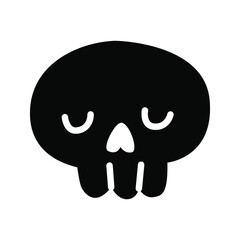 Scull vector icon set. Skeleton illustration symbol collection. halloween sign or logo.