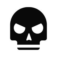 Scull vector icon set. Skeleton illustration symbol collection. halloween sign or logo.