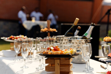 backyard party buffet