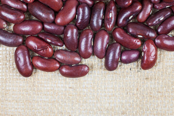 Red beans background.