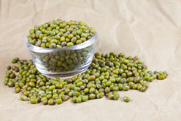Mung beans in bowl.