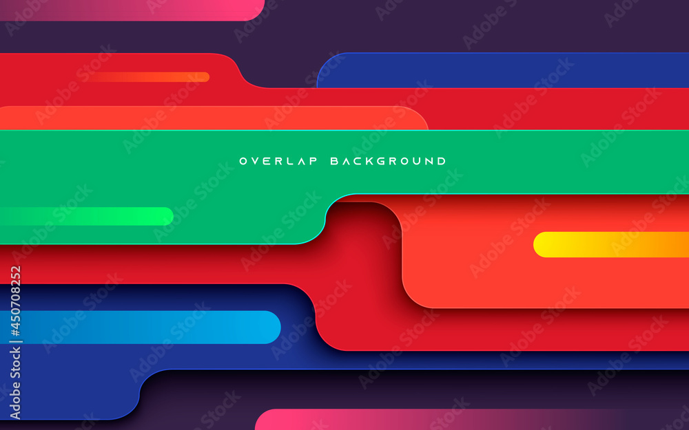 Poster abstract colorful dynamic dimension layers background
