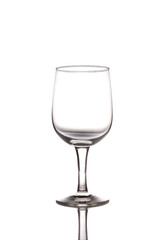 Fototapeta premium Wine glass on white background.