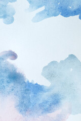 blue and purple watercolour background with free space