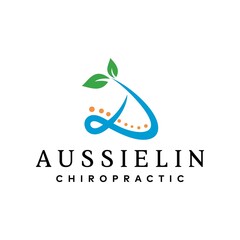 A modern and unique logo about chiropractic and the letter A.
EPS 10, Vector.