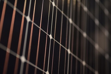 solar cells in the dark close-up in selective focus - obrazy, fototapety, plakaty