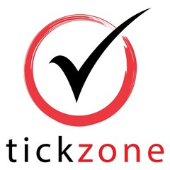 simple tick symbol in a circular sign.
