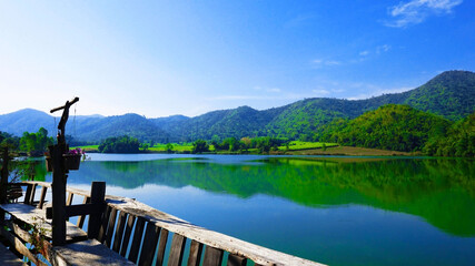 nature sky lake and mountains