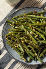 Healthy Homemade Roasted Green Beans