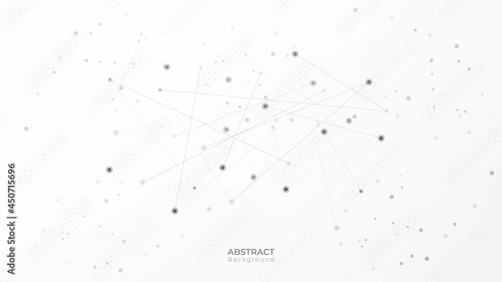 Poster abstract network connected with line background. digital technology concept. vector art illustration