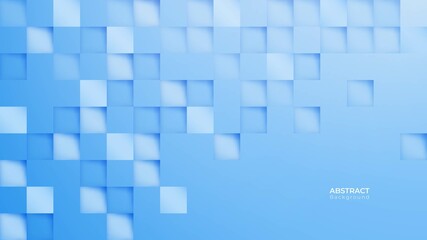 Abstract 3d modern square background. Blue sky geometric pattern texture. vector art illustration