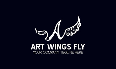 Wings Fly - A Letter Logo Design