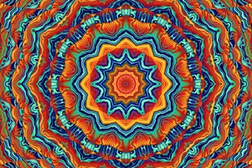 Abstract geometrical background. Ornamental symmetric pattern