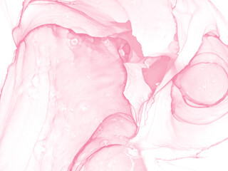 Alcohol pink and whate ink background. Banner for