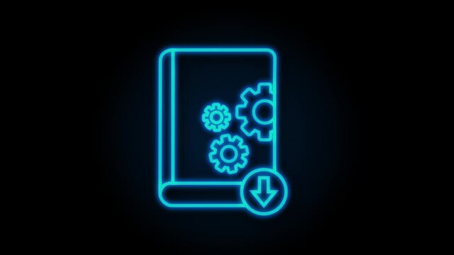Download User manual book in flat style. Motion graphics.