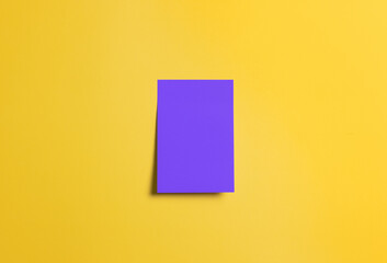 blank sticky adhesive memory notepad on a board