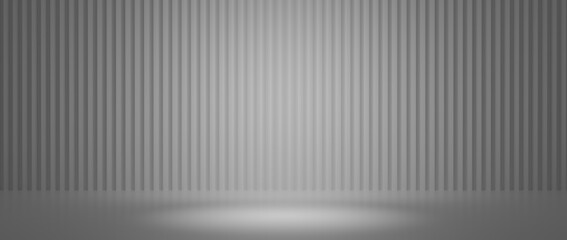 Abstract pastel gray color and gradient white light background in studio table backdrops display...