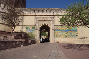 インド　ジョードプルのメヘランガル城塞