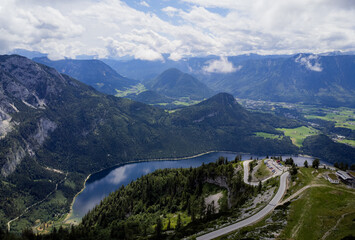 Naklejka na ściany i meble Amazing scenery and typical landscape in Austria - the Austrian Alps - travel photography