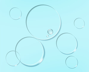 Abstract background with 3d circles.