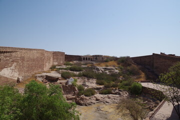 Fototapeta na wymiar インド　ジョードプルのメヘランガル城塞