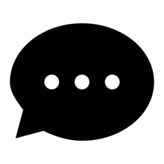 Fototapeta premium Vector Comments Glyph Icon Design