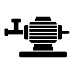 Vector Pump Glyph Icon Design