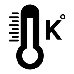 Vector Kelvin Glyph Icon Design