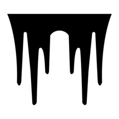 Vector Icicles Glyph Icon Design