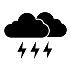  Vector Storm Glyph Icon Design