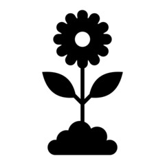 Vector Spring Glyph Icon Design